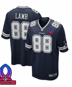 CeeDee Lamb 88 Dallas Cowboys 2025 Pro Bowl Patch Game Men Jersey - Navy JS2708 nicesnker