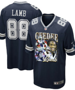 CeeDee Lamb 88 Dallas Cowboys Cee Works Hard Home Game Men Jersey - Navy JS3801 nicesnker
