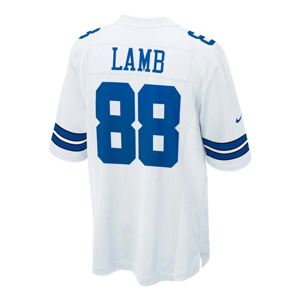 CeeDee Lamb 88 Dallas Cowboys Cee Works Hard Home Game Men Jersey - White JS2514 nicesnker - Image 3