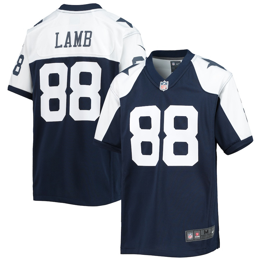 CeeDee Lamb 88 Dallas Cowboys YOUTH Alternate Team Game Jersey - Navy JS4982 nicesnker