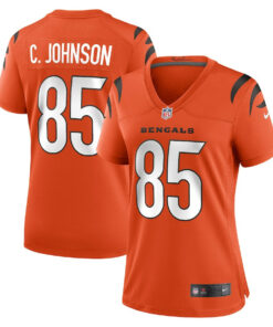 Chad Johnson 85 Cincinnati Bengals Women Retired Game Jersey - Orange JS9669 nicesnker