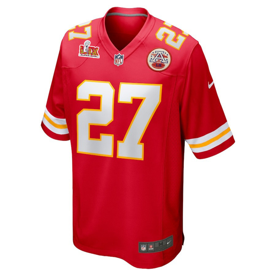 Chamarri Conner #27 Kansas City Chiefs Super Bowl LIX Jersey - Men's - Red JS9020 nicesnker - Image 2