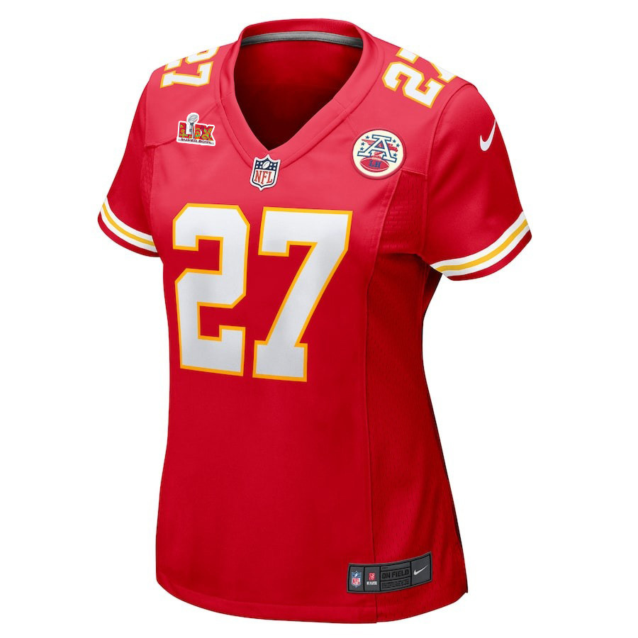 Chamarri Conner #27 Kansas City Chiefs Super Bowl LIX Women's Jersey - Red JS8507 nicesnker - Image 2