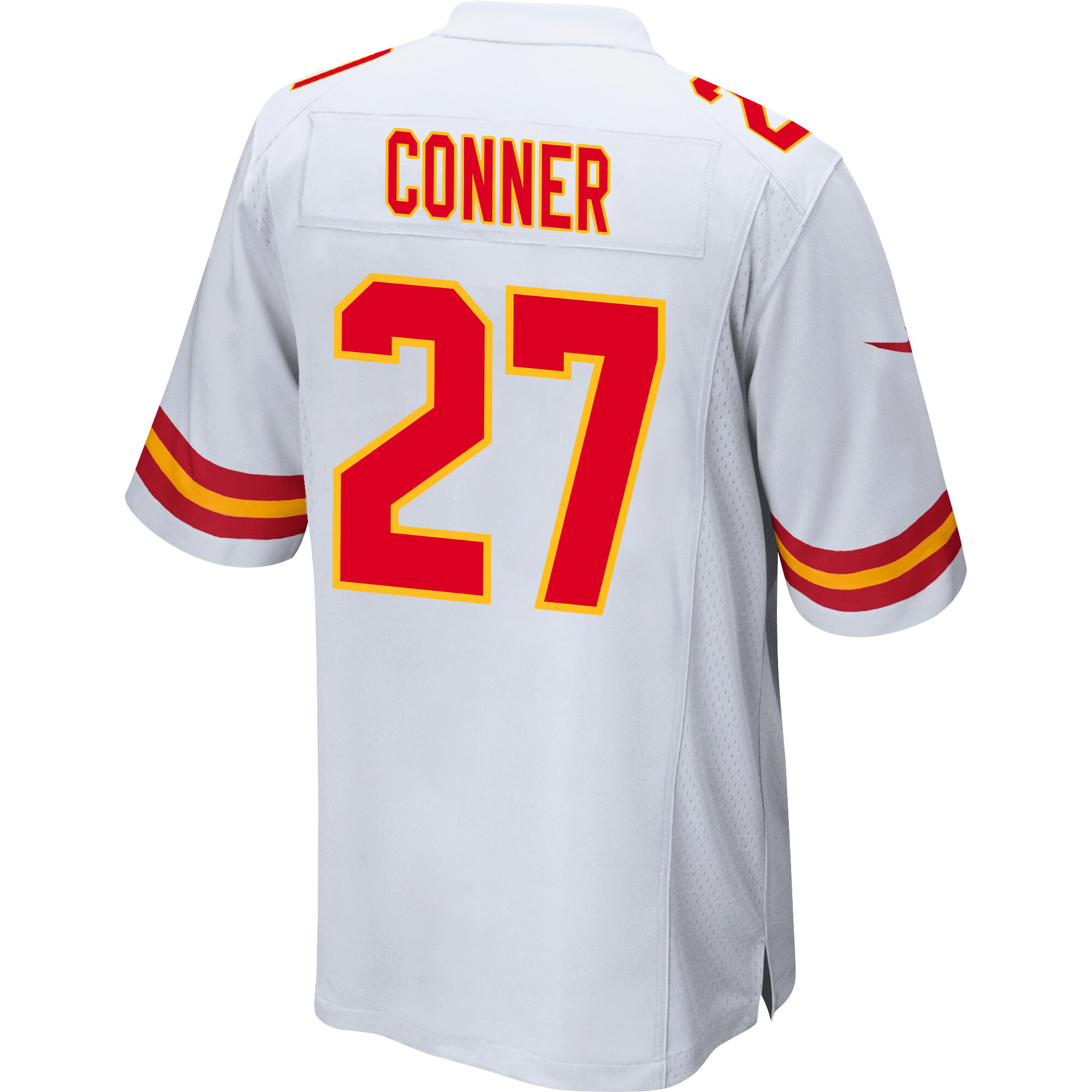 Chamarri Conner 27 Kansas City Chiefs Super Bowl LVIII Champions 4 Stars Patch Game Men Jersey - White JS4859 nicesnker - Image 3