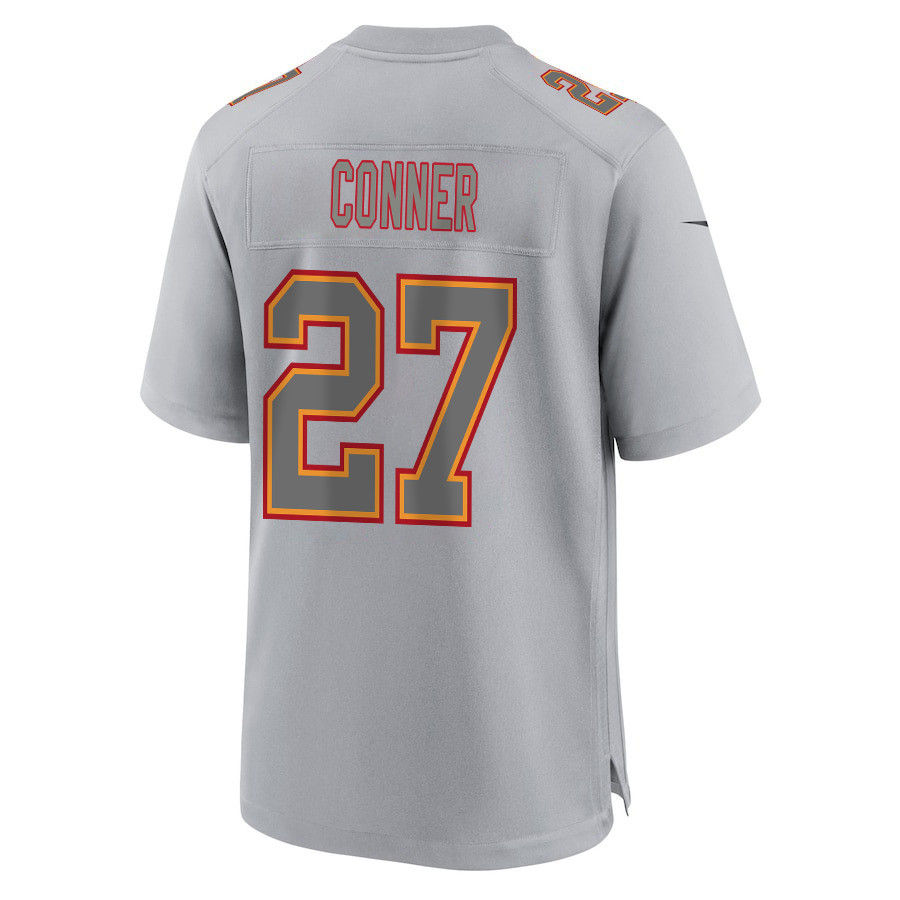 Chamarri Conner 27 Kansas City Chiefs Super Bowl LVIII Champions 4X Atmosphere Fashion Game Men Jersey - Gray JS3631 nicesnker - Image 3