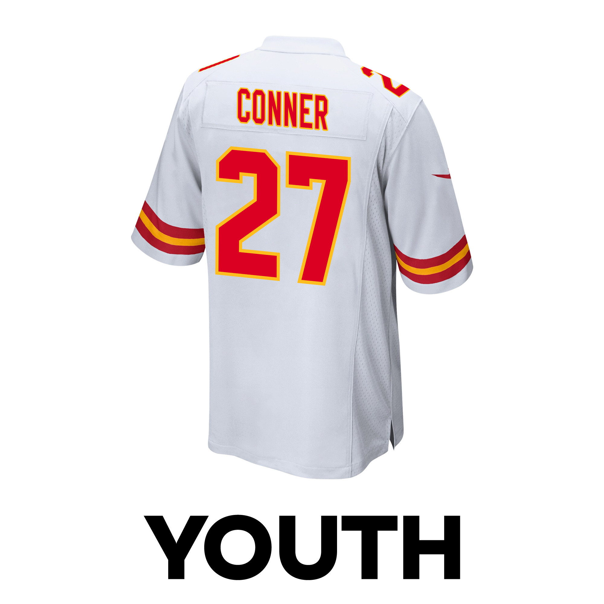 Chamarri Conner 27 Kansas City Chiefs Super Bowl LVIII Champions 4X Game YOUTH Jersey - White JS9939 nicesnker - Image 3