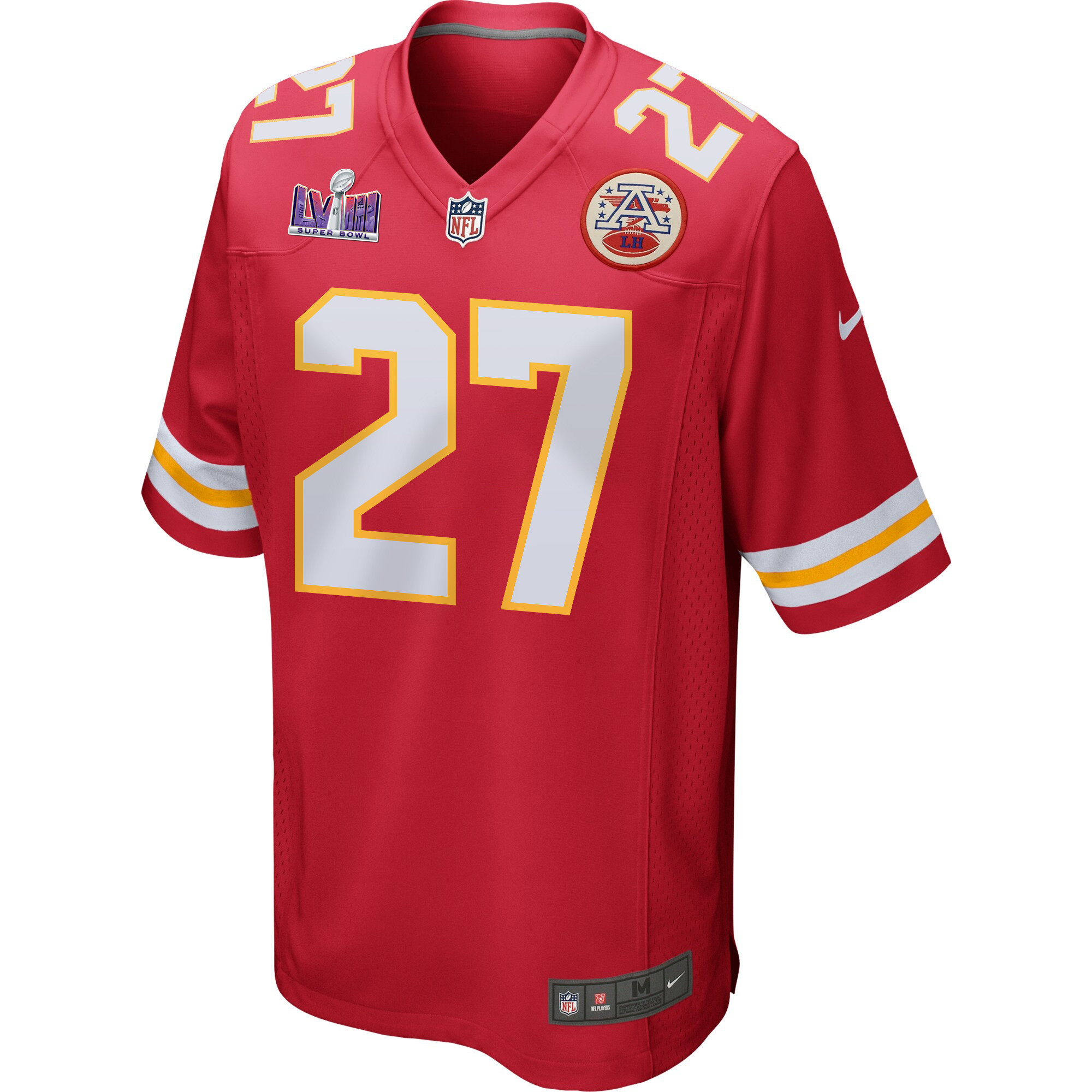 Chamarri Conner 27 Kansas City Chiefs Super Bowl LVIII Patch Game Men Jersey - Red JS1155 nicesnker - Image 2