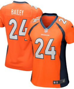 Champ Bailey 24 Denver Broncos Women Game Retired Jersey - Orange JS5771 nicesnker