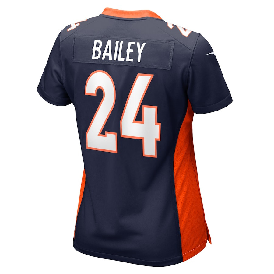 Champ Bailey 24 Denver Broncos Women Retired Jersey - Navy JS5236 nicesnker - Image 3