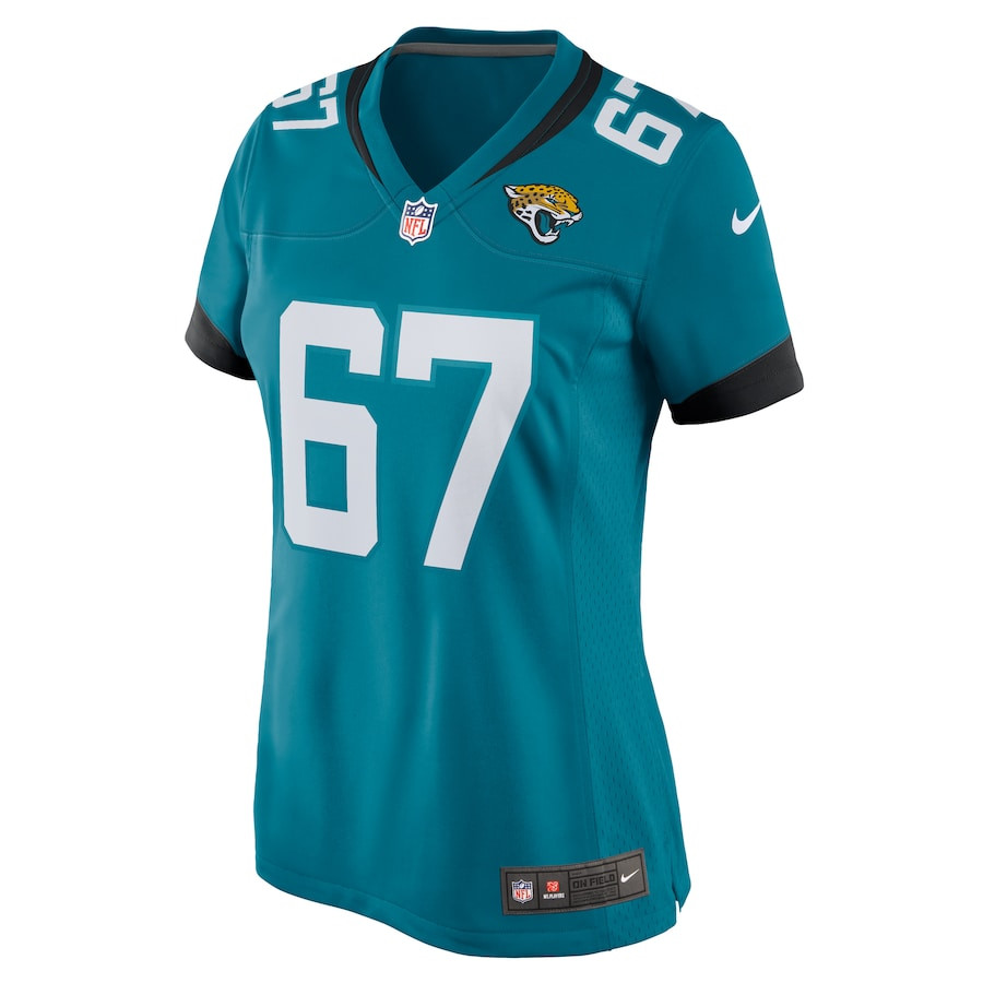Chandler Brewer 67 Jacksonville Jaguars Women's Game Jersey - Teal JS2349 nicesnker - Image 2