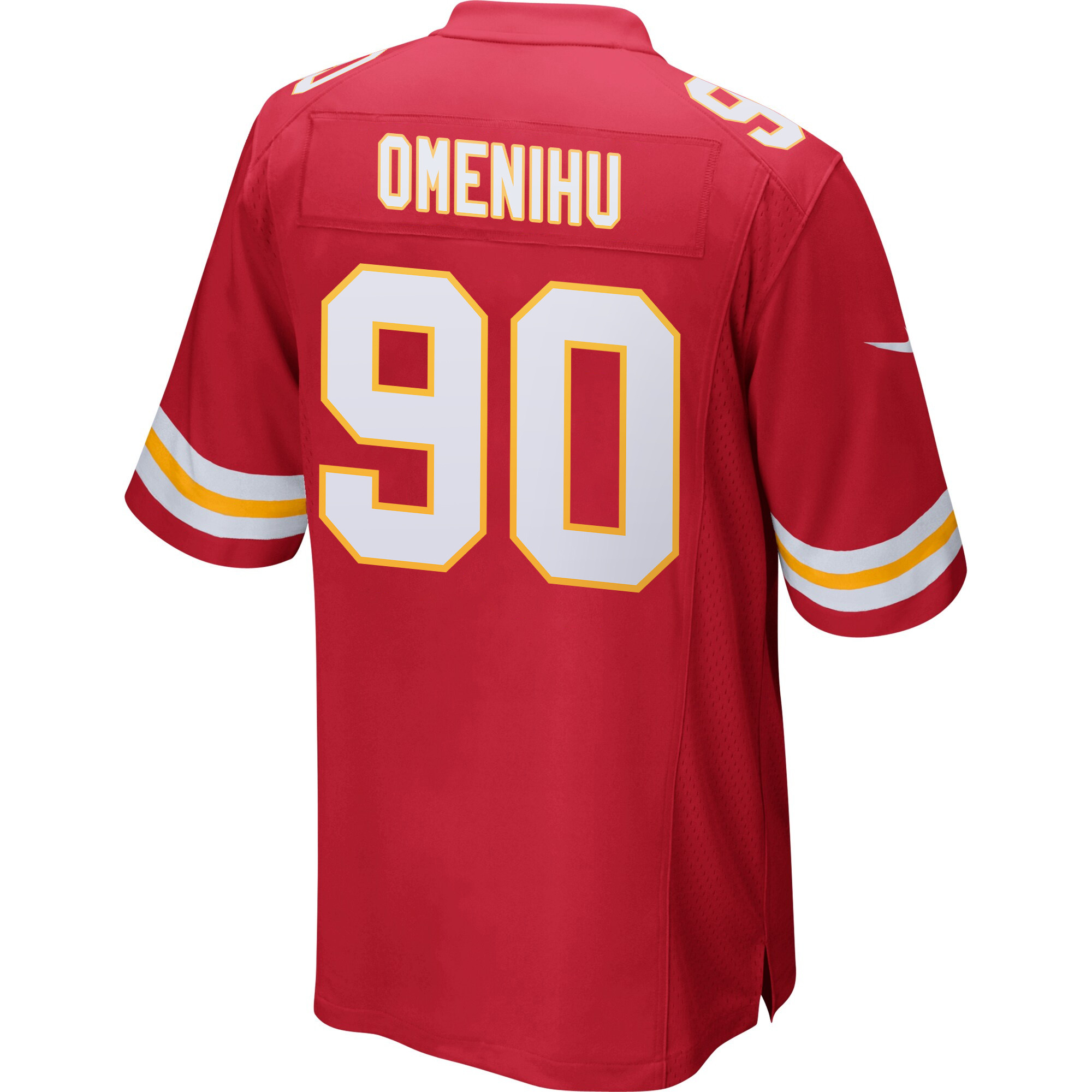 Charles Omenihu 90 Kansas City Chiefs Super Bowl LIX New Orleans Patch Game Men Jersey - Red JS5300 nicesnker - Image 2