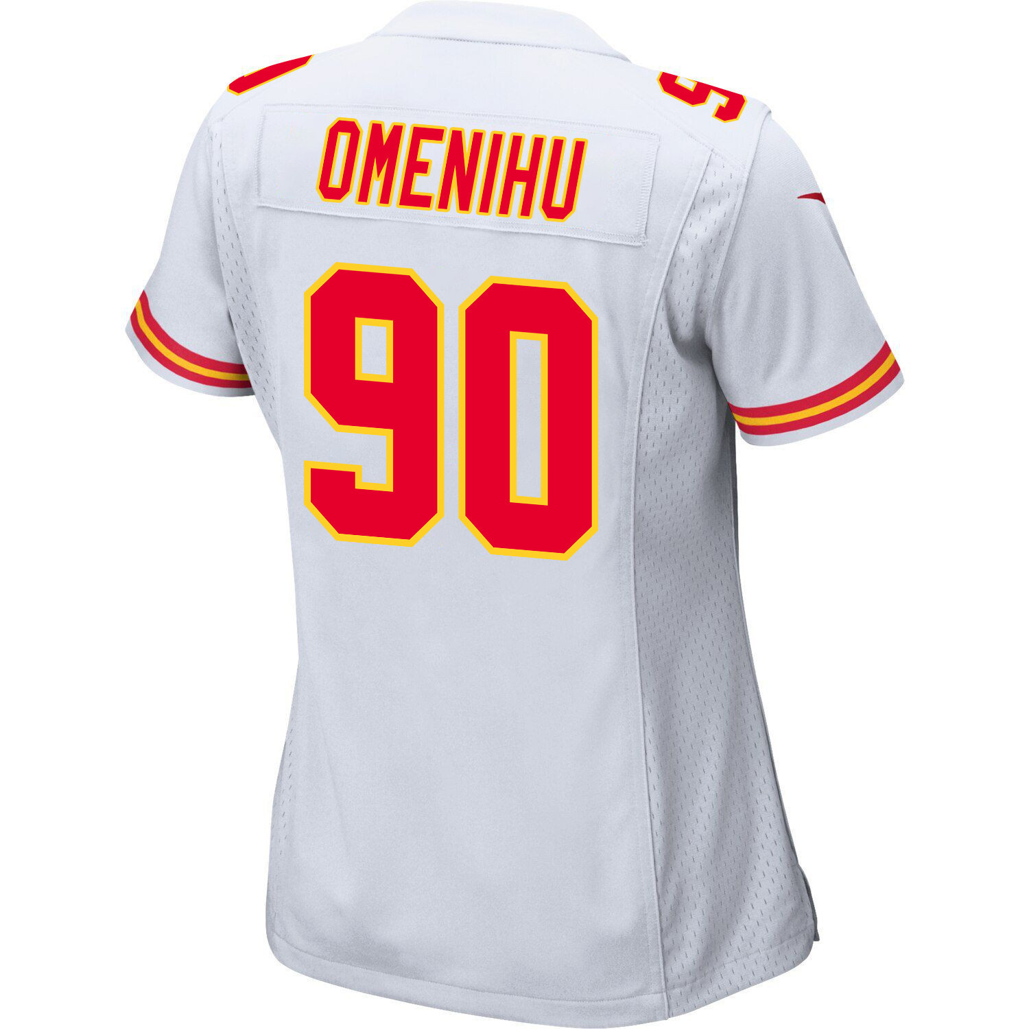 Charles Omenihu 90 Kansas City Chiefs Super Bowl LVIII Champions 4X Game Women Jersey - White JS1997 nicesnker - Image 3