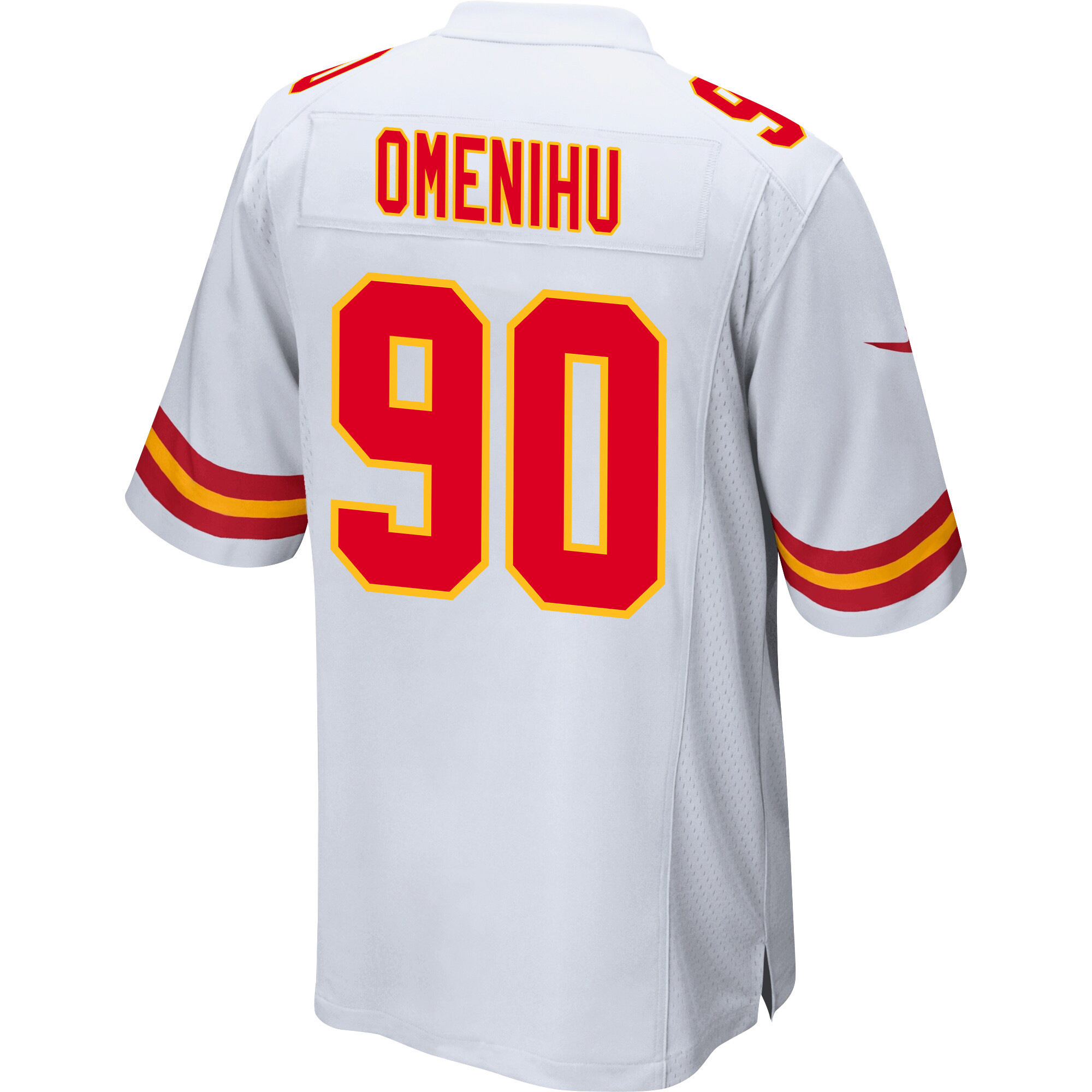 Charles Omenihu 90 Kansas City Chiefs Super Bowl LVIII Patch Game Men Jersey - White JS5588 nicesnker - Image 3