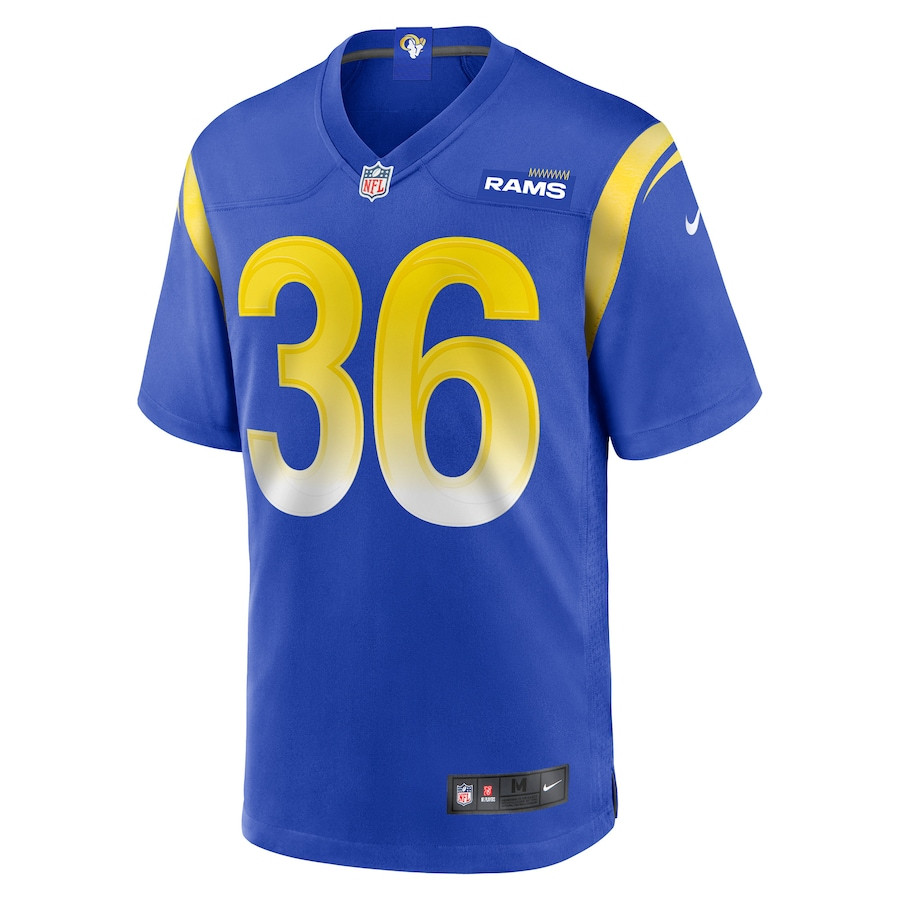 Charles Woods 36 Los Angeles Rams Game Men Jersey - Royal JS9991 nicesnker - Image 2