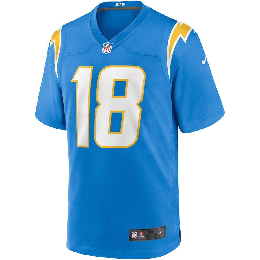 Charlie Joiner 18 Los Angeles Chargers Men Game Retired Jersey - Powder Blue JS8215 nicesnker - Image 2