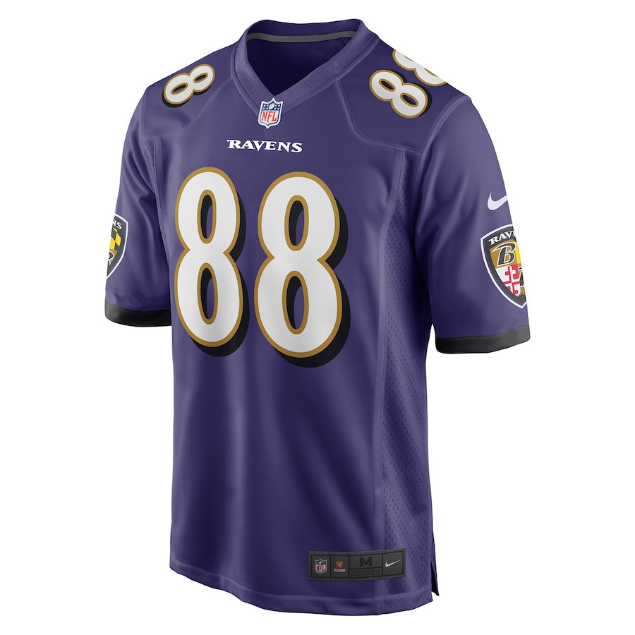 Charlie Kolar 88 Baltimore Ravens Team Game Men Jersey - Purple JS6001 nicesnker - Image 2