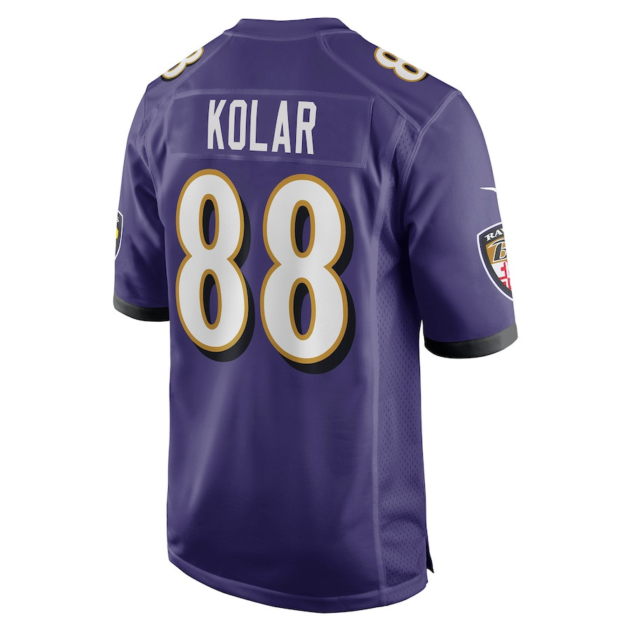 Charlie Kolar 88 Baltimore Ravens Team Game Men Jersey - Purple JS6001 nicesnker - Image 3