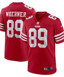 Charlie Woerner 89 San Francisco 49ers Game Men Jersey - Scarlet JS2135 nicesnker