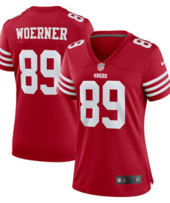 Charlie Woerner 89 San Francisco 49ers Women Game Jersey - Scarlet JS2965 nicesnker
