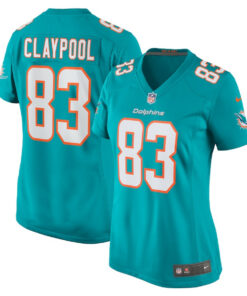 Chase Claypool 83 Miami Dolphins Women Game Jersey - Aqua JS3206 nicesnker