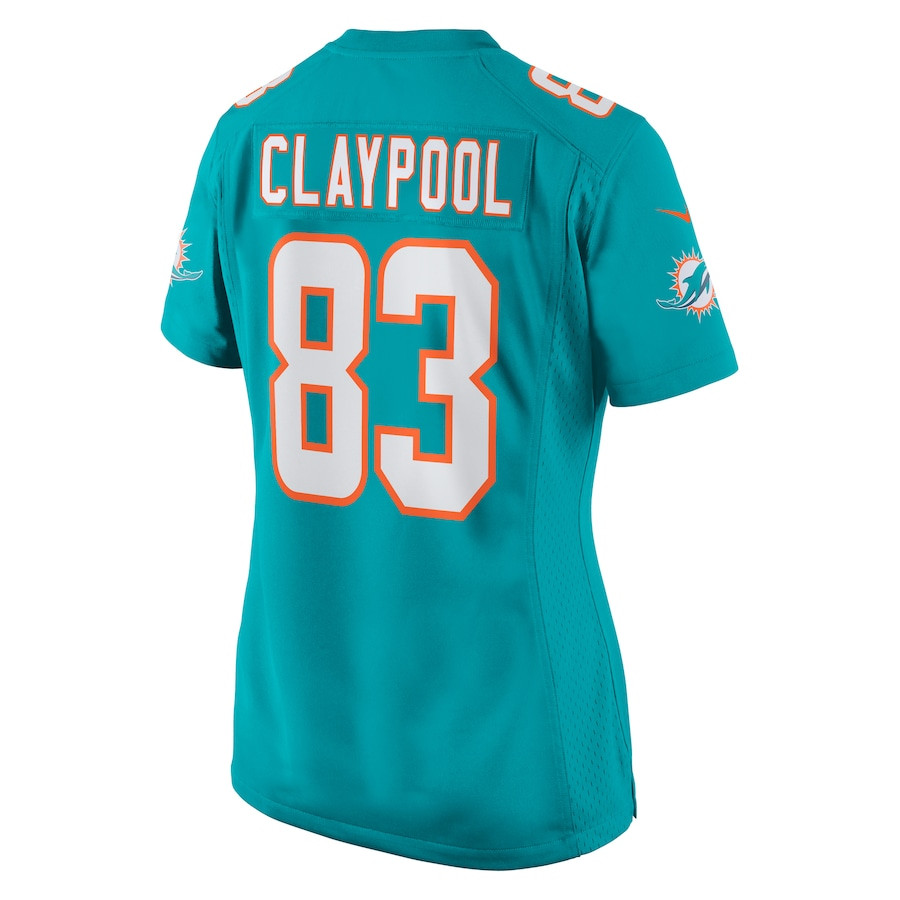 Chase Claypool 83 Miami Dolphins Women Game Jersey - Aqua JS3206 nicesnker - Image 3