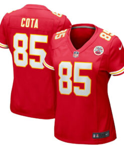 Chase Cota 85 Kansas City Chiefs Women's Game Jersey - Red JS7109 nicesnker