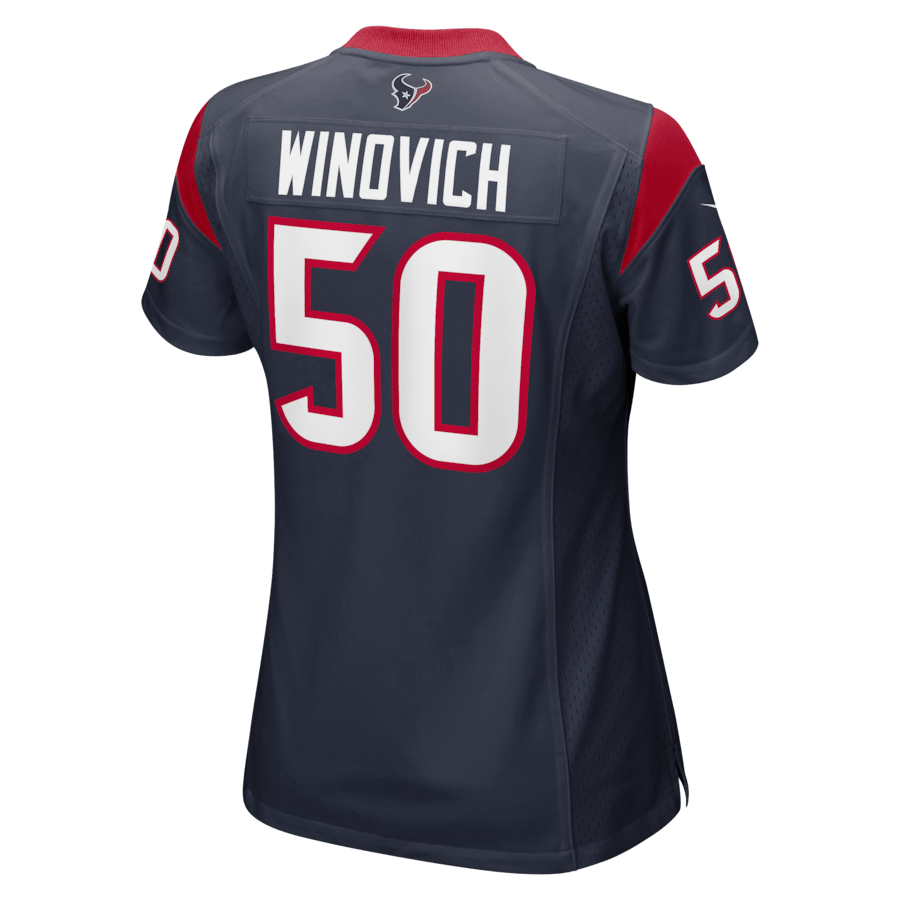 Chase Winovich 50 Houston Texans Women Team Color Jersey - Navy JS6213 nicesnker - Image 3