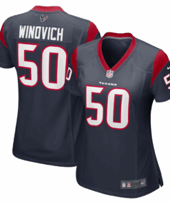 Chase Winovich 50 Houston Texans Women Team Color Jersey - Navy JS6213 nicesnker
