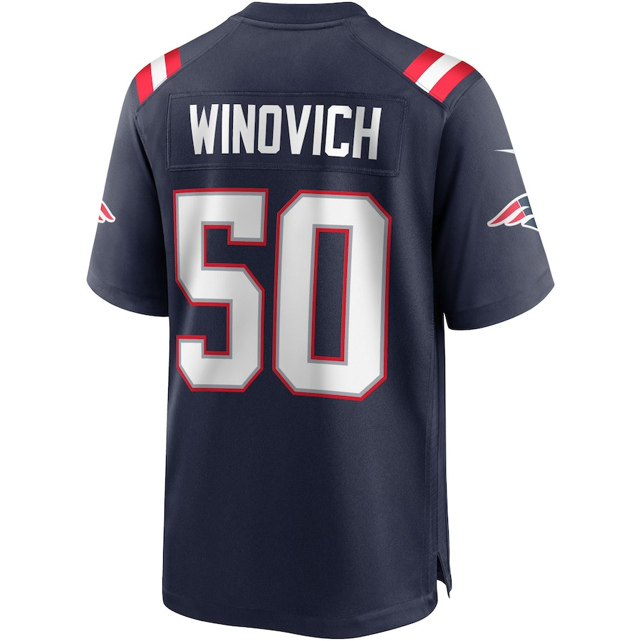 Chase Winovich 50 New England Patriots Men Game Jersey - Navy JS4580 nicesnker - Image 3