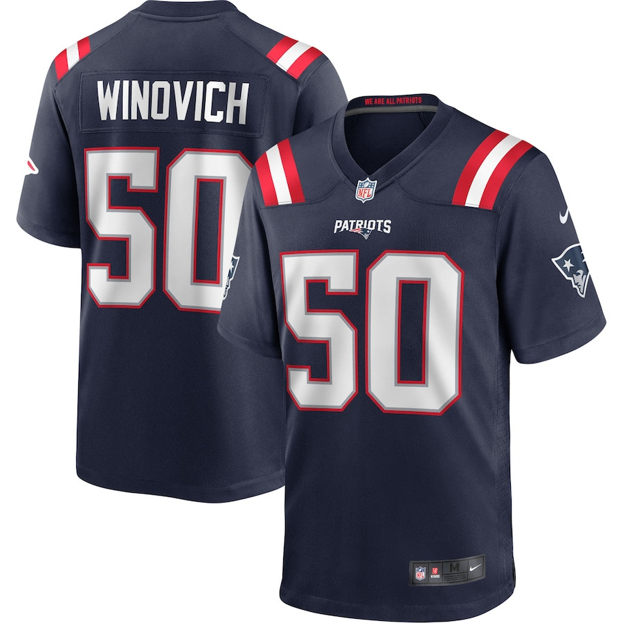Chase Winovich 50 New England Patriots Men Game Jersey - Navy JS4580 nicesnker