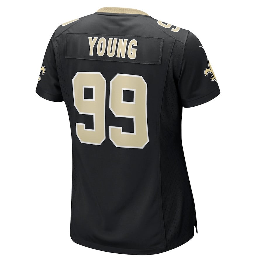 Chase Young 99 New Orleans Saints Women's Game Jersey - Black JS8818 nicesnker - Image 3