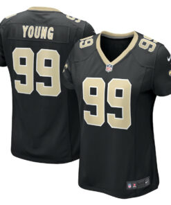 Chase Young 99 New Orleans Saints Women's Game Jersey - Black JS8818 nicesnker