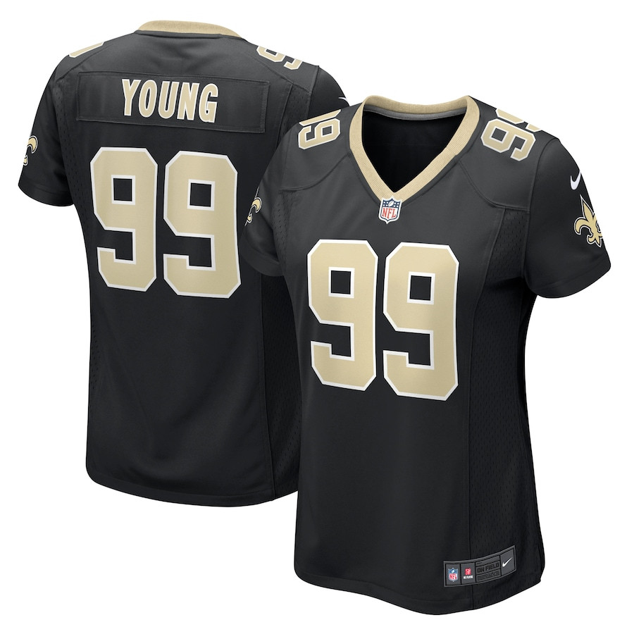 Chase Young 99 New Orleans Saints Women's Game Jersey - Black JS8818 nicesnker