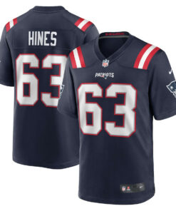 Chasen Hines 63 New England Patriots Game Men Jersey - Navy JS8398 nicesnker