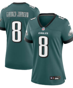 Chauncey Gardner-Johnson 8 Philadelphia Eagles Women Game Jersey - Midnight Green JS1746 nicesnker