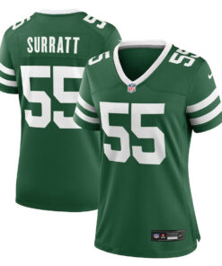 Chazz Surratt 55 New York Jets Women's Team Game Jersey - Legacy Green JS4503 nicesnker