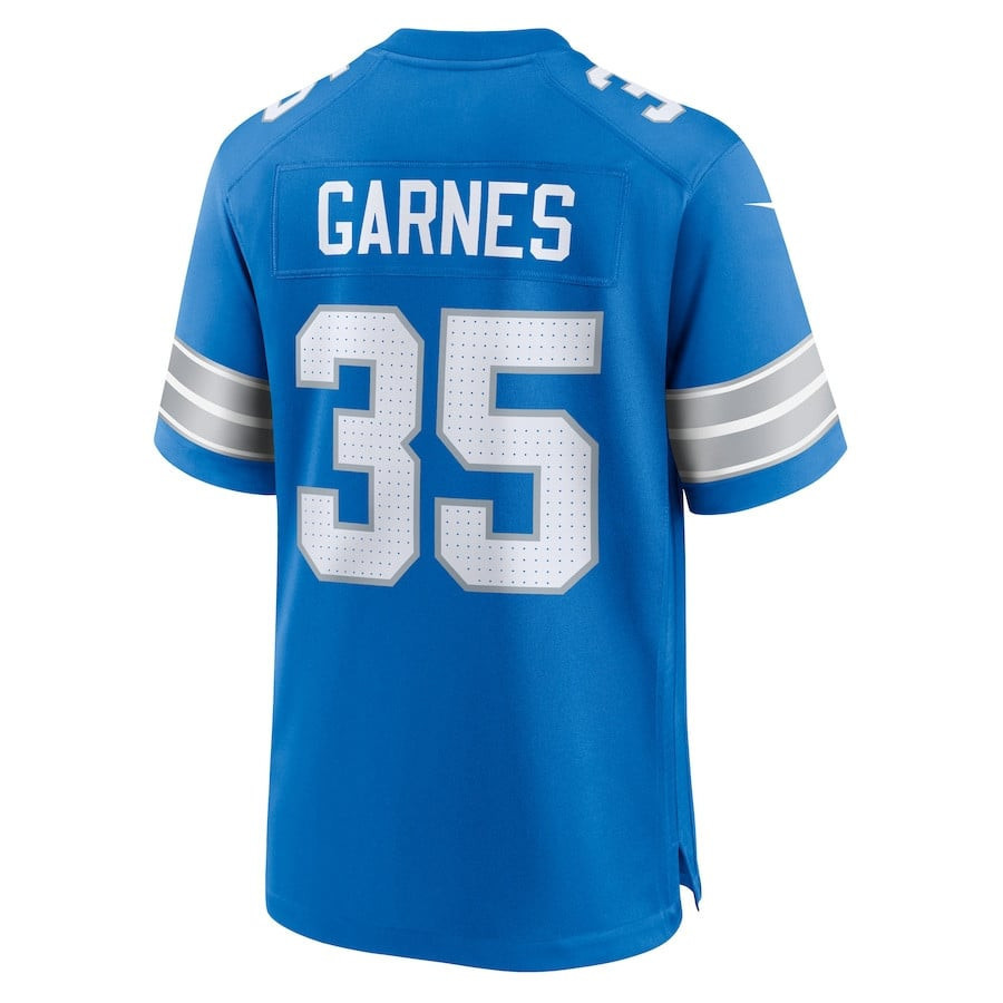 Chelen Garnes 35 Detroit Lions Game Men Jersey - Blue JS2828 nicesnker - Image 3