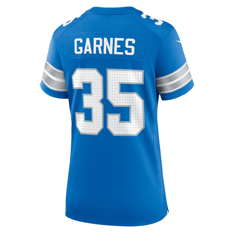 Chelen Garnes 35 Detroit Lions Women's Game Jersey - Blue JS9233 nicesnker - Image 3