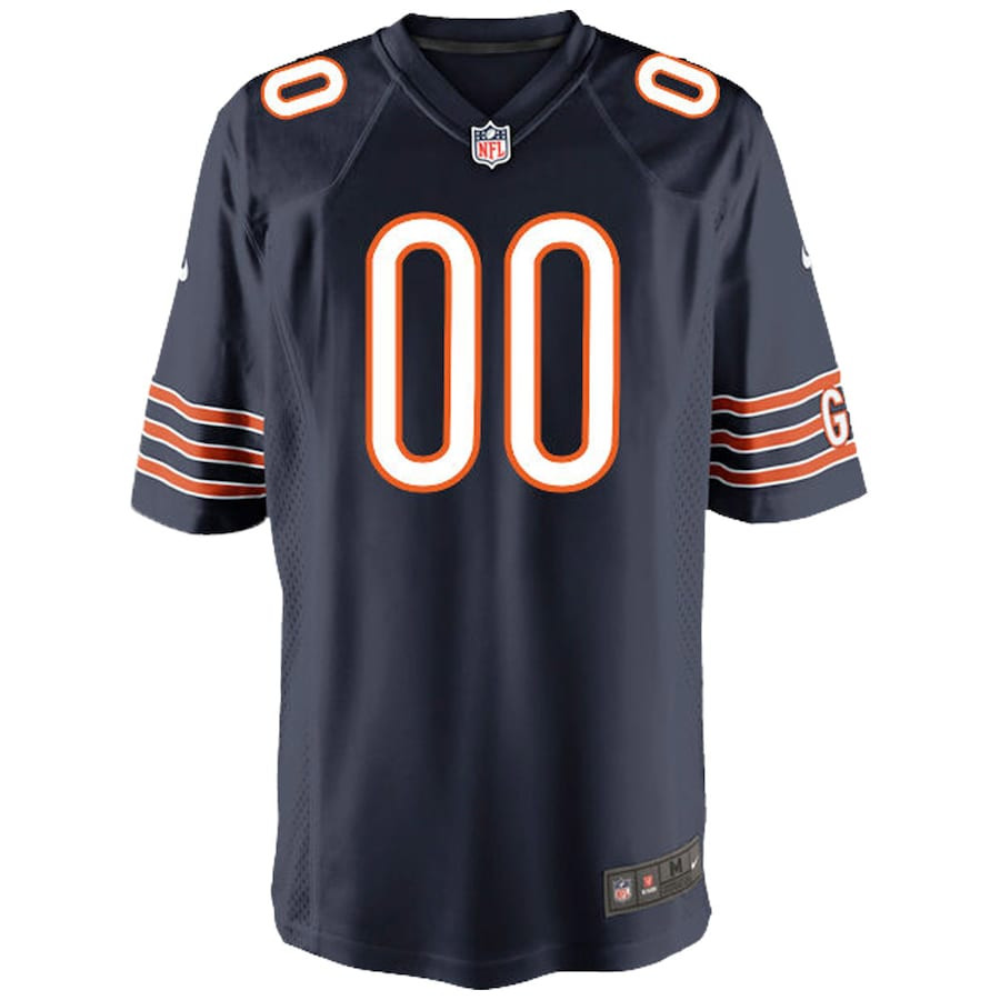 Chicago Bears YOUTH Custom Game Jersey - Navy JS6625 nicesnker - Image 2