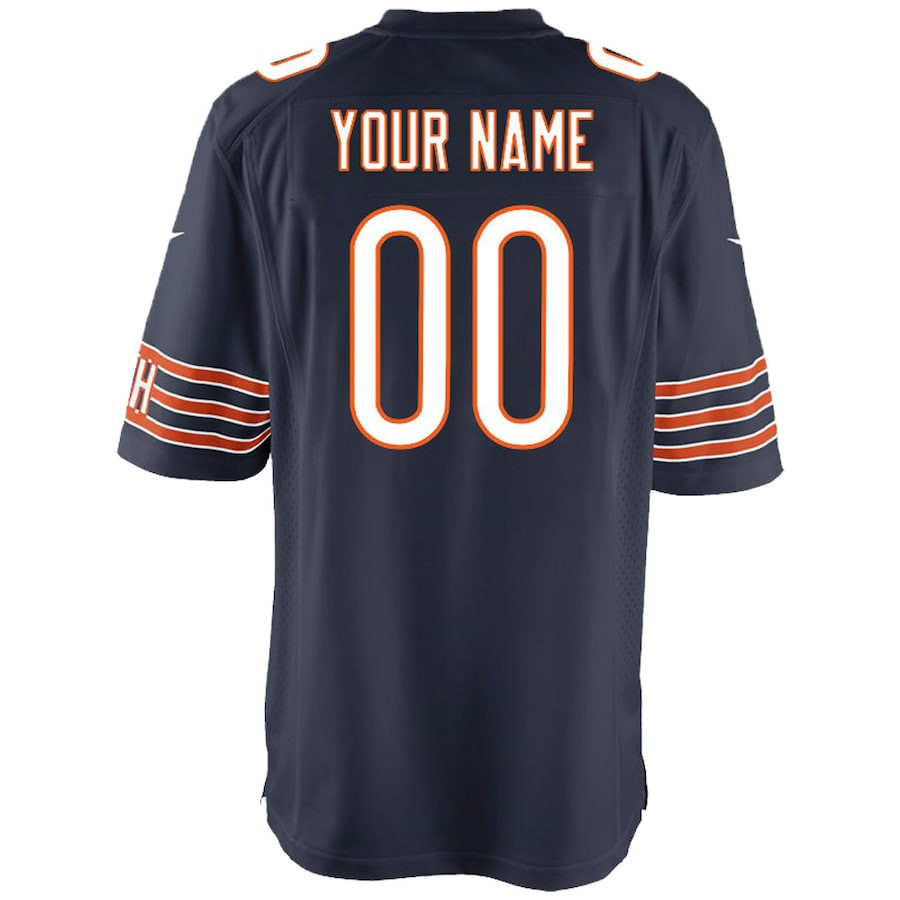 Chicago Bears YOUTH Custom Game Jersey - Navy JS6625 nicesnker - Image 3