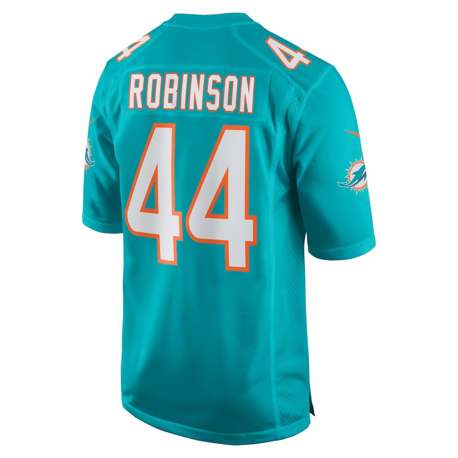 Chop Robinson 44 Miami Dolphins Game Men Jersey - Aqua JS1262 nicesnker - Image 3
