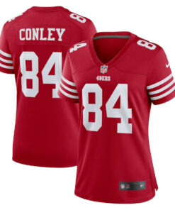 Chris Conley 84 San Francisco 49ers Women Game Jersey - Scarlet JS8006 nicesnker