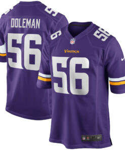 Chris Doleman 56 Minnesota Vikings Men Game Retired Jersey - Purple JS3533 nicesnker