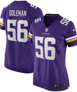 Chris Doleman 56 Minnesota Vikings Women Game Retired Jersey - Purple JS1763 nicesnker