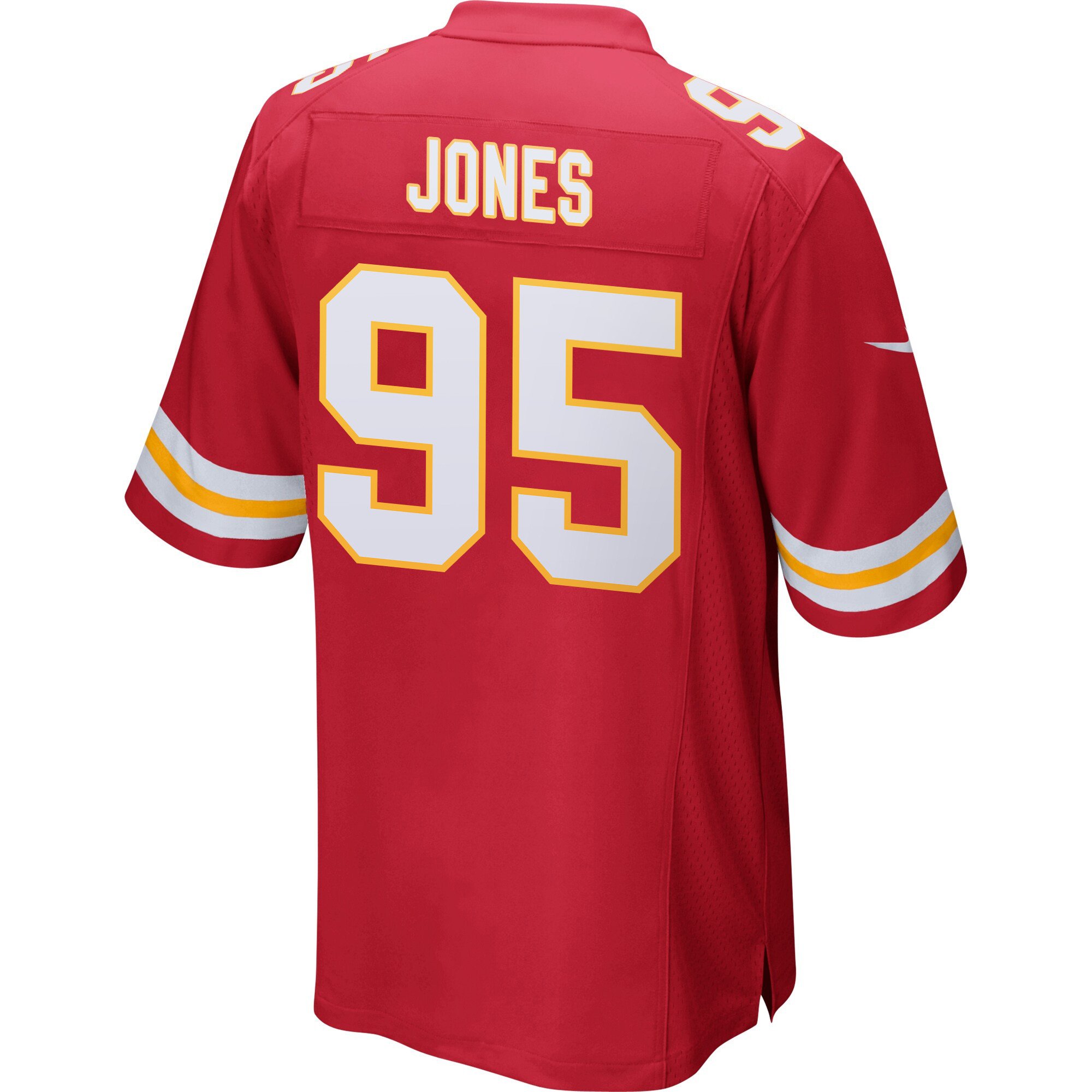 Chris Jones 95 Kansas City Chiefs Super Bowl LIX Champions Patch 'New Orleans - Where Passion Ignites' EMBROIDERED Game Men Jersey - Red JS8621 nicesnker - Image 2