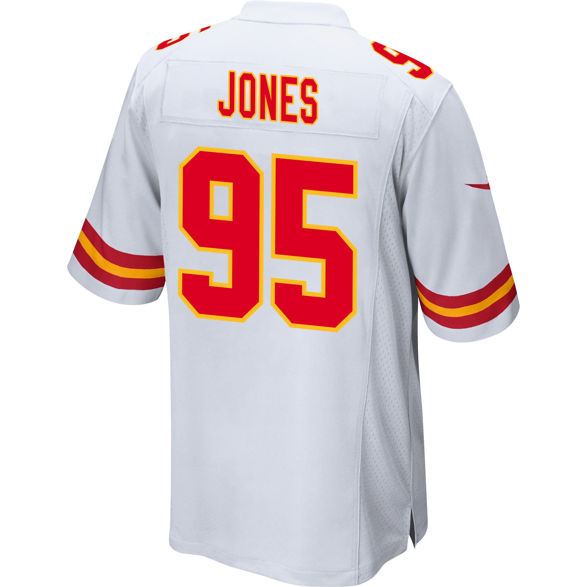 Chris Jones 95 Kansas City Chiefs Super Bowl LVIII Champions 4 Stars Patch Game Men Jersey - White JS6487 nicesnker - Image 3