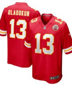 Chris Oladokun 13 Kansas City Chiefs Game Men Jersey - Red JS1852 nicesnker