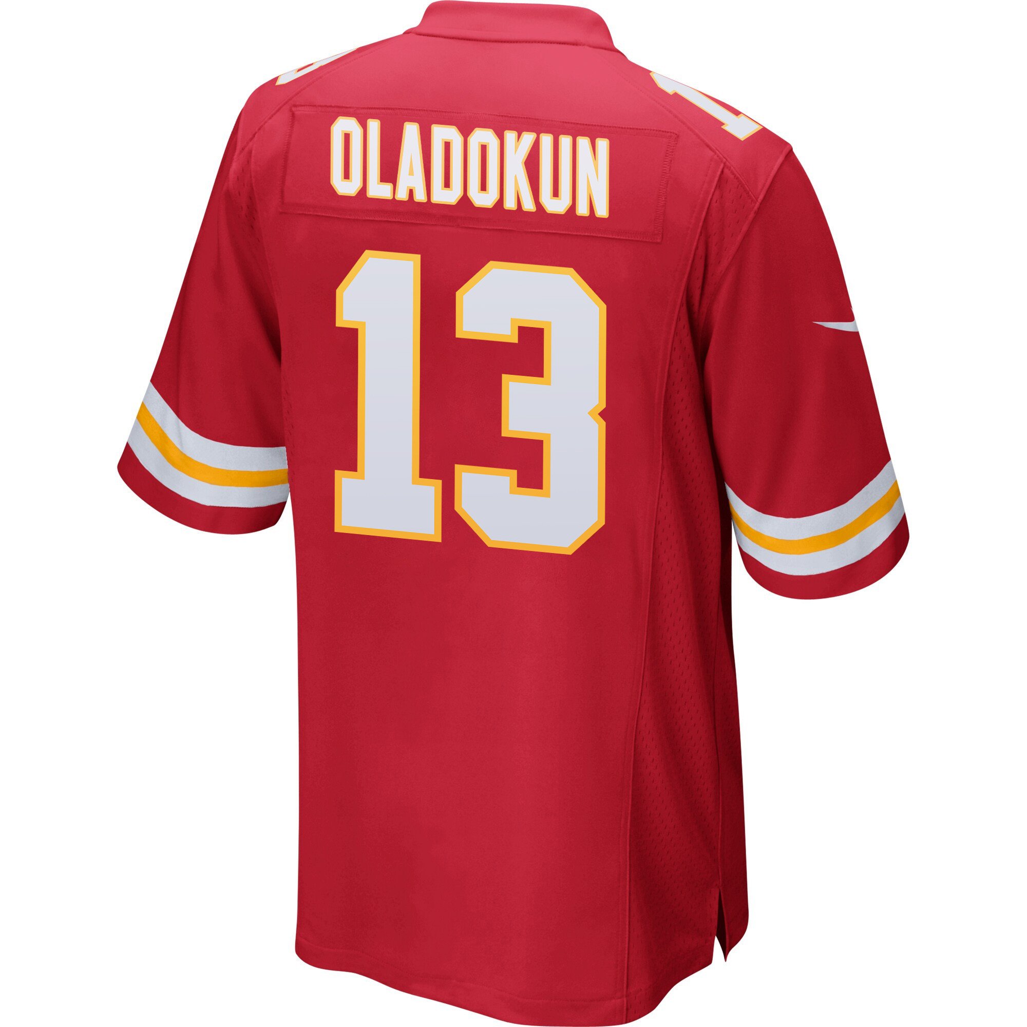 Chris Oladokun 13 Kansas City Chiefs Super Bowl LVIII Patch Game Men Jersey - Red JS7819 nicesnker - Image 3