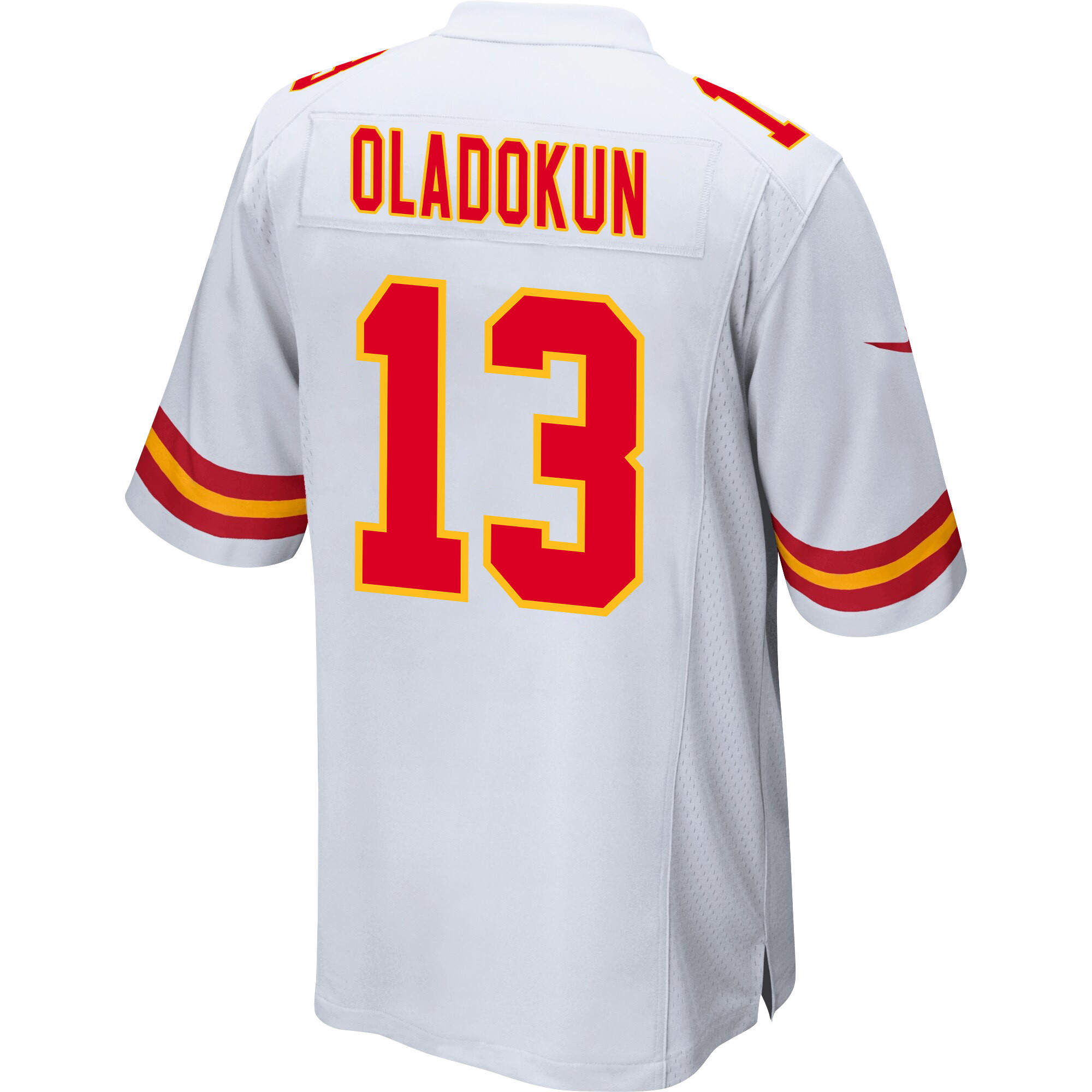 Chris Oladokun 13 Kansas City Chiefs Super Bowl LVIII Patch Game Men Jersey - White JS2161 nicesnker - Image 3