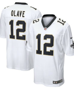 Chris Olave 12 New Orleans Saints Game Jersey - Men, White JS1373 nicesnker